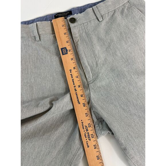Banana Republic Men's Kentfield Pants Heather Grey Cotton Size 36 x 32 - Picture 9 of 12